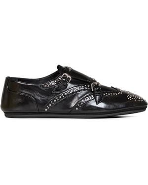 Fendi Mocassins À Détails De Clous - Black