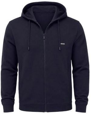 CoSTUME NATIONAL Zip-Up Drawstring Hoodie - Blue