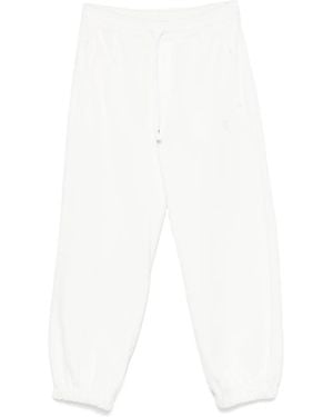 McQueen Skull-Embroidered Track Trousers - White