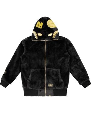 A Bathing Ape Chaqueta con capucha y motivo Shark - Negro