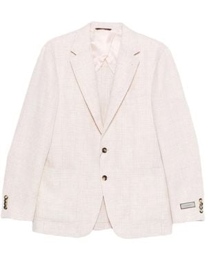 Canali チェック ジャケット - ピンク