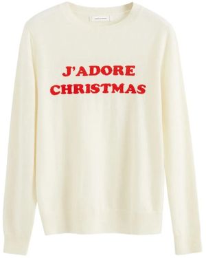 Chinti & Parker J'Adore Christmas Jumper - White