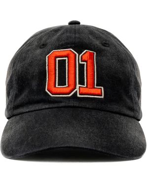 D1 Milano Embroidered-Logo Cotton Cap - Black