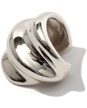 Otiumberg Metallic Wave Ear Cuff - White