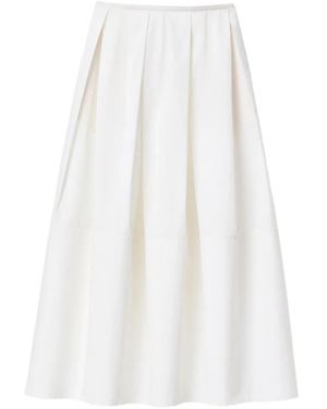 Lafayette 148 New York Inverted pleat maxi skirt - Weiß