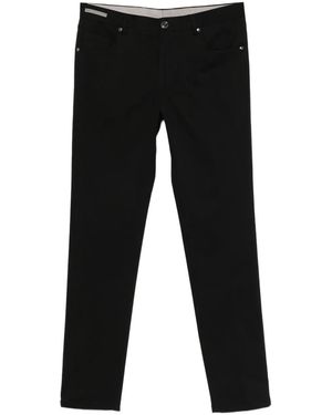 Corneliani Five-Pocket Cotton Pants - Black