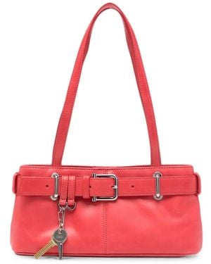 OSOI Mini Brocle Leather Tote Bag - Red