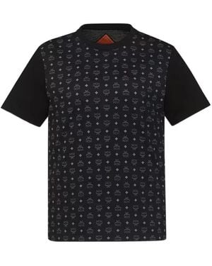 MCM Camiseta Con Monograma - Negro