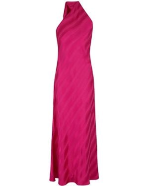 Emporio Armani ワンショルダー サテンドレス - ピンク