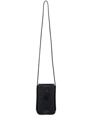Lottusse Bolso De Hombro Noodluxe Tejido De Piel - Blanco