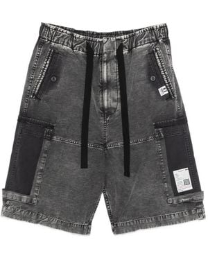 Maison Mihara Yasuhiro Logo-Detail Cargo Shorts - Grey
