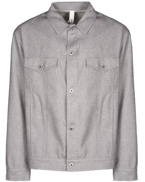 Hevò Button Chest-Pocket Jacket - Gray