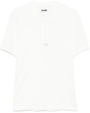 Magliano Nudo Serafino Button-Up T-Shirt - White
