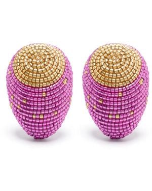Susana Vega Mini Maurita Earrings - Purple