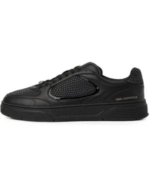 KARL LAGERFELD Kourtney Rhinestone Krust Trainers - Black