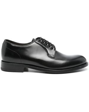 Green George Leather Derby Shoes - Black