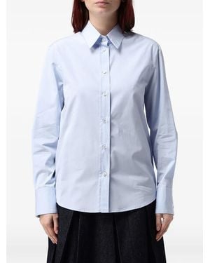 Tela Long-Sleeve Button-Down Shirt - Blue
