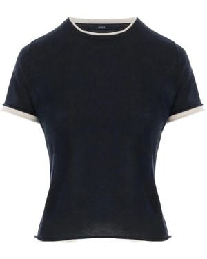 arch4 Contrasting Edging T-Shirt - Black