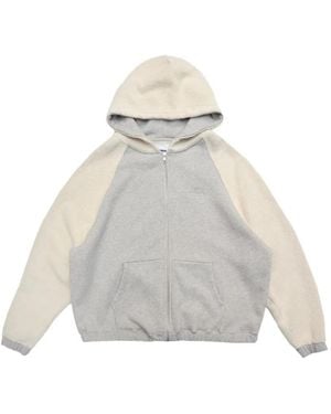 Bonsai Raglan-Sleeve Zip-Up Hoodie - White