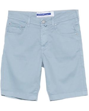 Jacob Cohen Short À Patch Logo - Blue