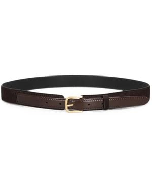 Dries Van Noten Gürtel Aus Leder - Weiß