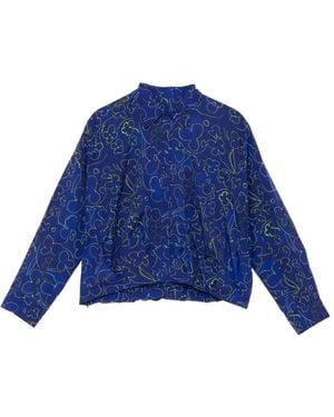 JNBY Floral Long-Sleeves Shirt - Blue