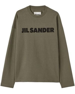 Jil Sander T-Shirt Con Stampa - Verde