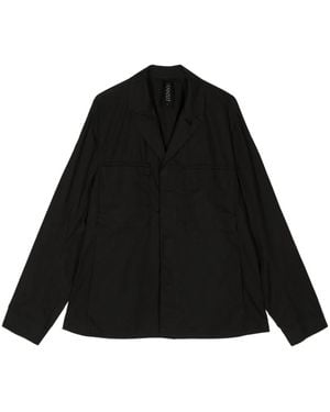 Transit Long-Sleeve Cotton-Linen Blend Jacket - Black