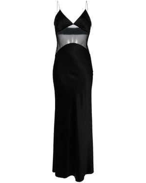 Kiki de Montparnasse Maxim Panelled Maxi Dress - Black