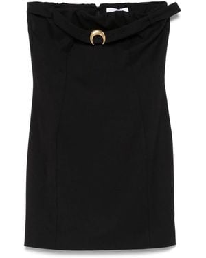 Marine Serre Twill Mini Dress - Black