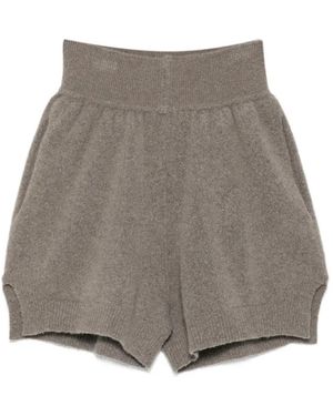 Rick Owens Side-Slit Shorts - Grey