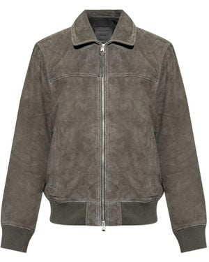 AllSaints Leather Jacket - Grey