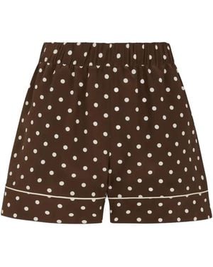 P.A.R.O.S.H. Polka-Dot Shorts - Brown