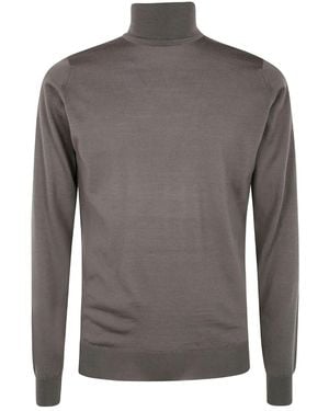 John Smedley Cherwell Rollkragenpullover - Grau