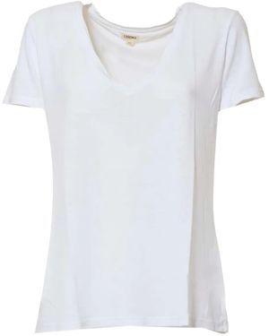 L'Agence Jersey T-Shirt - Wit