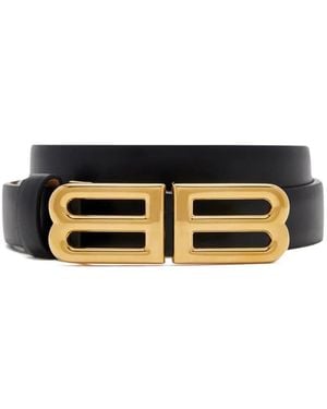 Balenciaga Bolero Bb Leather Belt - White