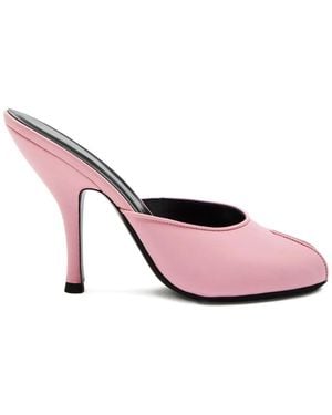 Jude Date Heeled Mules - Pink