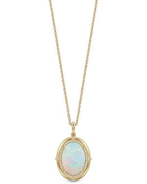 Goshwara G-One Opal And Diamond Necklace - Metallic