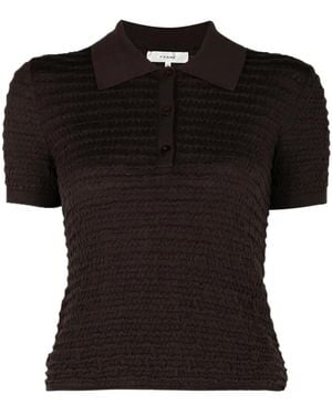 FRAME Polo À Fronces - Black
