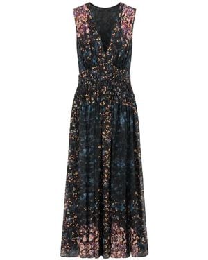 Ulla Johnson Midi Sylvie Floral-Print Dress - Black