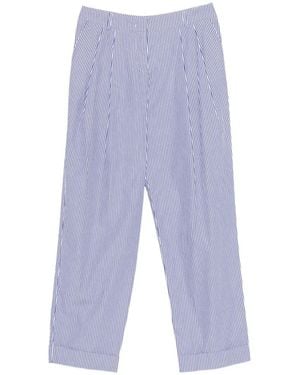 Vivetta Striped Pleated Pants - Blue