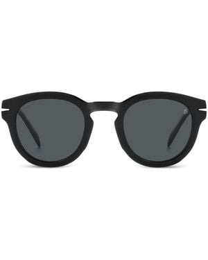 David Beckham Sonnenbrille Mit Rundem Gestell - Schwarz