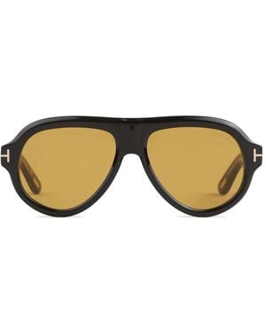 Tom Ford Pilot-Frame Sunglasses - Black
