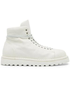 Marsèll Pallottola Leather Combat Boots - White