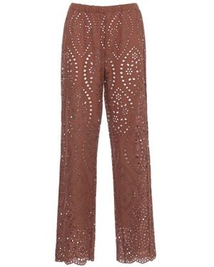 MC2 Saint Barth Inez Trousers - Brown