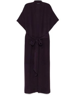 Carine Gilson Crepe Dressing Gown - Blue