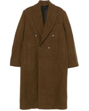 Nanushka Jas Met Dubbele Rij Knopen - Bruin