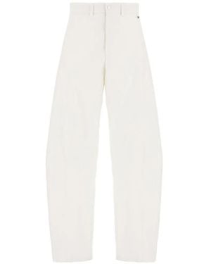Herno Twill Trousers - White