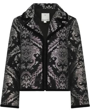 Unreal Fur Bohemian Notched-Lapels Jacket - Black