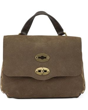 Zanellato Postina Stud-Embellished Tote Bag - Brown